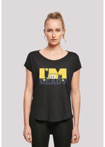 F4NT4STIC Damen T-Shirt "Spongebob Schwammkopf I'M READY - Ich bin bereit", schwarz, casual, Gr. XS, Obermaterial: 100% Baumwolle, Shirts,