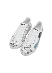 DOGO Damen Sneaker "Ace Low-Top Sneaker Mountain Explorer Damen Sneaker", Gr. 43, weiß, Lederimitat, casual, Schuhe, Vegan