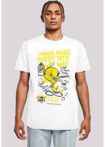 F4NT4STIC Herren T-Shirt "Looney Tunes Tweety Pie More Puddy Tats", weiß, casual, Gr. XL, Obermaterial: 100% Baumwolle, Shirts, Herren,Premium