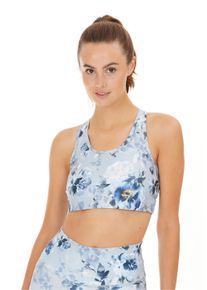ENDURANCE ATHLECIA ATHLECIA Damen Sport-BH "FRANCE W", Gr. XS, weiß, 81% Polyester, 19% Elasthan, geblümt, mehrfarbig, feminin, BHs, mit atmungsaktivem