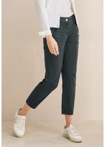 Cecil Damen Stoffhoseslate khaki, casual, Gr. 30, unifarben, Web, 97% Baumwolle, 3% Elasthan, Hosen, 4-Pocket Style