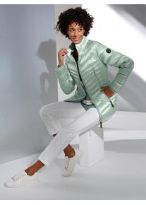 Damen Daunenjacke, grün, Gr. 40, CREATION L PREMIUM, unifarben, 55% Polyamid, 45% Polyester, Füllung:90% Daunen, 10% Federn, Jacken