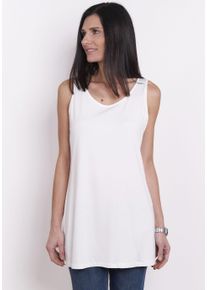Seidel Moden Damen Shirttop, 50, weiß, Obermaterial: 95% Viskose, 5% Elasthan, Tops, MADE IN GERMANY