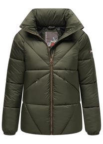 Navahoo Damen Steppjacke "Schokolinaa 14", grün, modisch, Gr. S, Obermaterial: 100% Polyester, Innenfutter: 100% Polyester, Wattierung: 100%