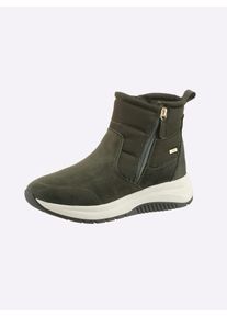 Caprice Damen Stiefelette, Gr. 38, grün, Leder, Textil, sportlich, Schuhe