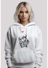 F4NT4STIC Damen Kapuzenpullover "Love is all you need", weiß, casual, Gr. XXL, Obermaterial: 65% Baumwolle, 35% Polyester, Pullover, Premium Qualität