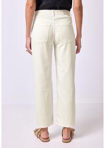 Damen Comfort-fit-Jeans, weiß, casual, Gr. 34, STREET ONE STUDIO, unifarben, Jeans, 58% Lyocell, 40% Baumwolle, 2% Elasthan, Jeans, Middle Waist
