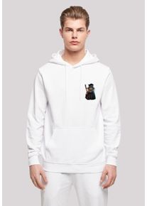 F4NT4STIC Herren Kapuzenpullover "Wizard Cat HOODIE", weiß, casual, Gr. M, Obermaterial: 50% Baumwolle, 50% Polyester, Pullover, Print