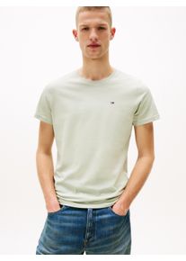 Tommy Jeans Herren T-Shirt "TJM ESSENTIAL SOLID TEE", grün, Basic, Gr. XXL, Jersey, Obermaterial: 100% Baumwolle, Shirts, mit Rundhalsausschnitt und