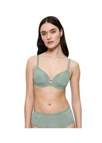 Triumph Damen Bügel-BH "Amourette Charm T WHP01", Gr. 90, grün, Microtouch, Spitze, Obermaterial: 49% Polyamid, 38% Polyester, 13% Elasthan, elegant,