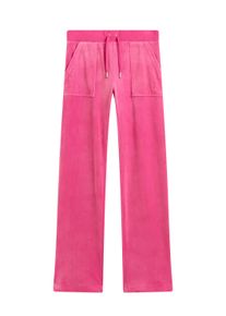 Juicy Couture Damen Sweathose "DEL RAY TRACK PANTS Damen", rosa, Gr. M, 95% POLYESTER, 5% ELASTAN, Hosen, Trainingshose Damen, Sweathose, Velour,