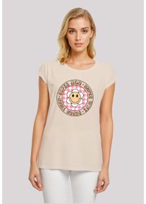 F4NT4STIC Damen T-Shirt "Muttertag super müde Mama Retro Blumen", weiß, casual, Gr. XXL, Obermaterial: 100% Baumwolle, Shirts, Premium Qualität