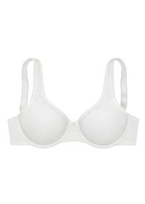 Nuance Damen Minimizer-BH, Gr. 80, weiß, Microtouch, Obermaterial: 89% Polyamid, 11% Elasthan, feminin, BHs, mit Bügel und leicht gefütterten