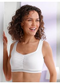 wäschepur WÄSCHEPUR Damen Bustier, Gr. 36, weiß, 60% Polyester, 40% Baumwolle, BHs