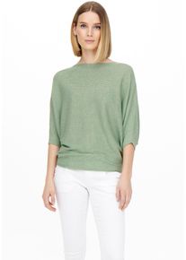 Jacqueline de Yong JDY Damen Strickpullover "JDYNEW BEHAVE BATSLEEVE PULLOV. KNT NOOS", grün, modisch, Gr. L, meliert, Strick, Feinstrick, Obermaterial: 60% Polyester,