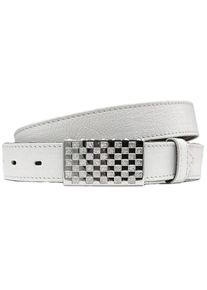 Damen Ledergürtel, weiß, casual, Gr. 90, RETTUNGSRING BY SHOWROOM 019, Rindsleder, Gürtel