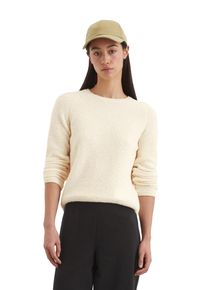 Marc O'Polo MARC O'POLO Damen Rundhalspullover "aus Organic Cotton-Mix", beige, casual, Gr. XXL, unifarben, Obermaterial: 78% Baumwolle, 22% Polyamid, Pullover
