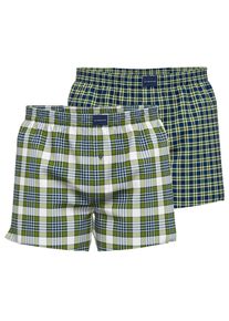 Tom Tailor Herren Boxershorts "Dakota", Gr. L, grün, Single Jersey, Obermaterial: 100% Baumwolle, kariert, Unterhosen, mit lockerem Schnitt