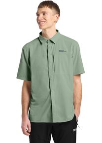 Jack Wolfskin Herren Funktionshemd "VANDRA S/S SHIRT M", grün, Gr. S, Oberstoff: 85% POLYAMID, 15% ELASTHAN; Futter 1:00% POLYESTER, Hemden