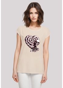 F4NT4STIC Damen T-Shirt "Süße Süßigkeiten Herzform Liebe", weiß, casual, Gr. 5XL, Obermaterial: 100% Baumwolle, Shirts, Premium Qualität