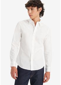 Levi's LEVI'S Herren Jeanshemd "BATTERY HM SHIRT SLIM", weiß, casual, Gr. S, Denim/Jeans, Obermaterial: 98% Baumwolle, 2% Elasthan, Hemden, mit Logobadge