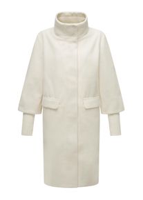 Navahoo Damen Langmantel "Polarblüte 14", weiß, modisch, Gr. XL, Oberstoff: 90% Polyacryl, 10% Viskose, Innenfutter: 100% Polyester, Ärmelfutter: