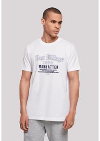 F4NT4STIC Herren T-Shirt "East Village Manhatten TEE UNISEX", weiß, casual, Gr. XXL, Obermaterial: 100% Baumwolle, Shirts, Print