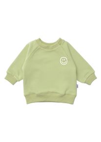 Liliput Herren Sweatshirt "Smiley", grün, casual, Gr. 110, bedruckt, 80% Baumwolle, 20% Polyester, Sweatshirts, mit lässigem Frontprint