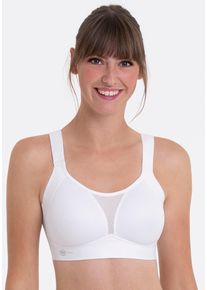 Anita active Damen Sport-BH "Smart Control", Gr. 85, weiß, Stoff, Obermaterial: 49% Polyamid, 31% Elasthan, 20% Polyester, clean, matt, Mesh, Netz,