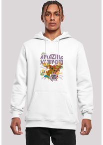 F4NT4STIC Herren Kapuzenpullover "Hoodie 'Scooby Doo The Amazing Scooby'", weiß, casual, Gr. M, Obermaterial: 65% Baumwolle, 35% Polyester, Pullover,