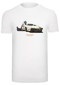 MisterTee Herren T-Shirt "MisterTee Herren Weekend Wolf Tee", weiß, casual, Gr. XXL, unifarben, 100% Baumwolle, Shirts
