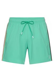 BOSS Herren Badeshorts "Iconic", grün, sportlich, Gr. M, Microfaser, Obermaterial: 100% Polyester, Badehosen, mit Gesäßtasche