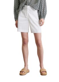 Marc O'Polo MARC O'POLO Damen Shorts "aus Organic Cotton Twill Stretch", weiß, casual, Gr. 44, unifarben, Obermaterial: 97% Baumwolle, 3% Elasthan; Futter: 100%