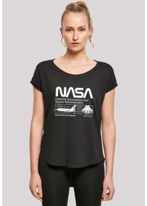 F4NT4STIC Damen T-Shirt "NASA Classic Space Shuttle Black", schwarz, casual, Gr. S, Obermaterial: 100% Baumwolle, Shirts, Print