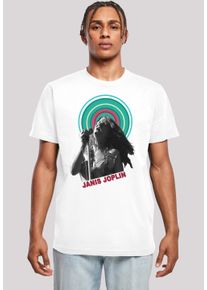 F4NT4STIC Herren T-Shirt "Janis Joplin Halo Photo", weiß, casual, Gr. XL, Obermaterial: 100% Baumwolle, Shirts, Herren,Premium