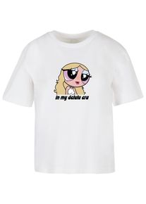 MISS TEE Herren T-Shirt "Miss Tee Damen Staying Delulu Tee", weiß, casual, Gr. XS, bedruckt, 100% Baumwolle, Shirts