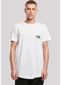 F4NT4STIC Herren T-Shirt "Sweden Schweden Flagge", weiß, casual, Gr. XXL, Obermaterial: 100% Baumwolle, Shirts, Print