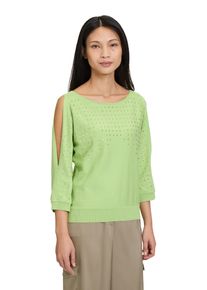 Betty Barclay Damen Strickpullover "Betty Barclay Feinstrickpullover mit Schmucksteinen", grün, feminin, Gr. 36, Strick, Obermaterial: 80% Viskose,