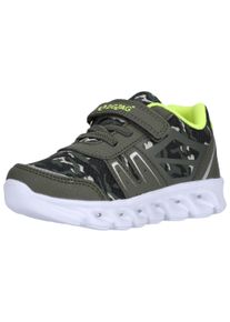 ZIGZAG Kinder Sneaker "Velund", Gr. 25, grün, Polyurethane, Kunstfaser, casual, Schuhe, mit beleuchteter Sohle