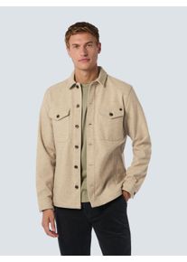 NO EXCESS Herren Langarmhemd "NO EXCESS Melange Überhemd", grün, casual, Gr. XXL, 80% recycelter Polyester, 10% Viskose, 10% Elasthan, Hemden