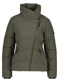 alife and kickin ALIFE & KICKIN Damen Winterjacke "Damen NellAK A", grün, casual, Gr. XS, 100% Polyester, Jacken, Figurbetont mit schrägem Reißverschluss und hohem