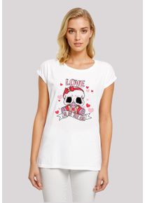 F4NT4STIC Damen T-Shirt "Anti Valentinstag LOVE is in the air", weiß, casual, Gr. XXL, Obermaterial: 100% Baumwolle, Shirts, Premium Qualität