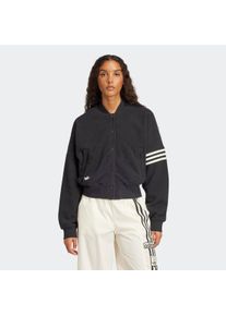 Damen Outdoorjacke "NC BOMBER JKT", schwarz-weiß, sportlich, Gr. XL, adidas originals, Obermaterial: 55% Polyester, 45% Baumwolle, Jacken