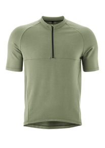 Gonso Herren Radtrikot "Adventure Jersey Nature M", grün, Gr. XL, 90% Viskose, 5% Elasthan, 5% Polyamid (recycelt), Trikots, Herren Fahrradtrikot