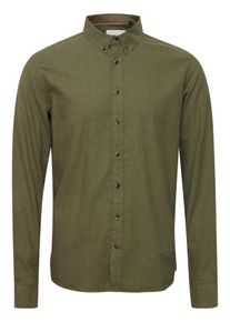 Blend Herren Langarmhemd "BHBurley shirt", grün, modisch, Gr. S, unifarben, Web, Obermaterial: 100% Baumwolle, Hemden