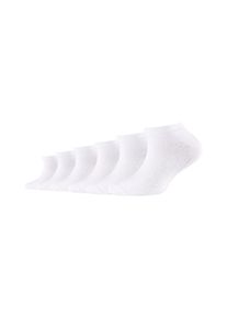 Camano Kinder Sneakersocken "Sneakersocken 6er Pack", Gr. 27, weiß, 76% Baumwolle 23% Polyamid 1% Elasthan, Socken