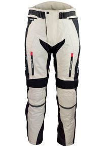Roleff Motorradhose "Memphis", XXXL, N-Gr, schwarz-weiß, Hosen, wind- und wasserdicht, atmungsaktiv