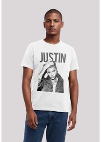 F4NT4STIC Herren T-Shirt "Justin Bieber", weiß, casual, Gr. M, Obermaterial: 100% Baumwolle, Shirts, Streetwear Fashion