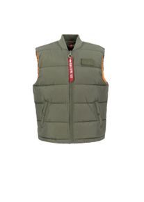 Herren Funktionsweste "Alpha Industries Men - Vests Puffer Vest Light Weight", grün, Gr. XL, Alpha Industries, Obermaterial: 100% Polyester, Futter: