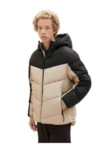Herren Steppjacke, schwarz-weiß, casual, Gr. XXL, Tom Tailor Denim, Obermaterial: 100% Polyester. Futter: 100% Polyester, Jacken, mit leicht
